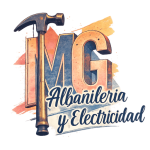Logo de MG Albañilería y Electricidad, empresa de reformas, construcción y servicios eléctricos en viviendas
