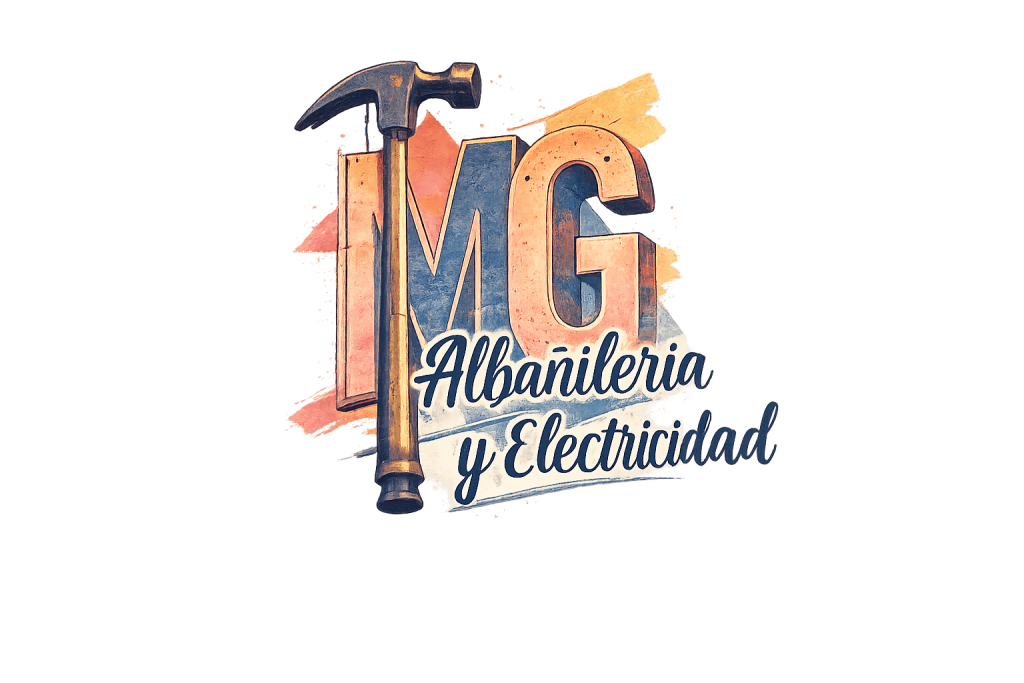 Logo de MG Albañilería y Electricidad, empresa de reformas, construcción y servicios eléctricos en viviendas
